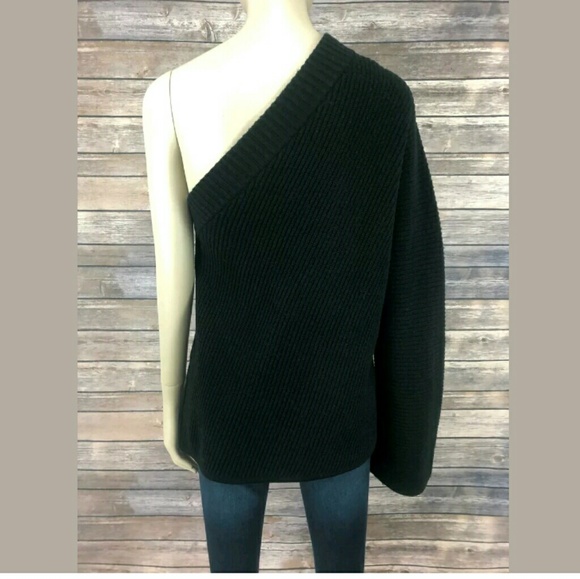 **SOLD** A.L.C. Tracey Wool & Cashmere-Blend One-Shoulder Sweater - Picture 5 of 8